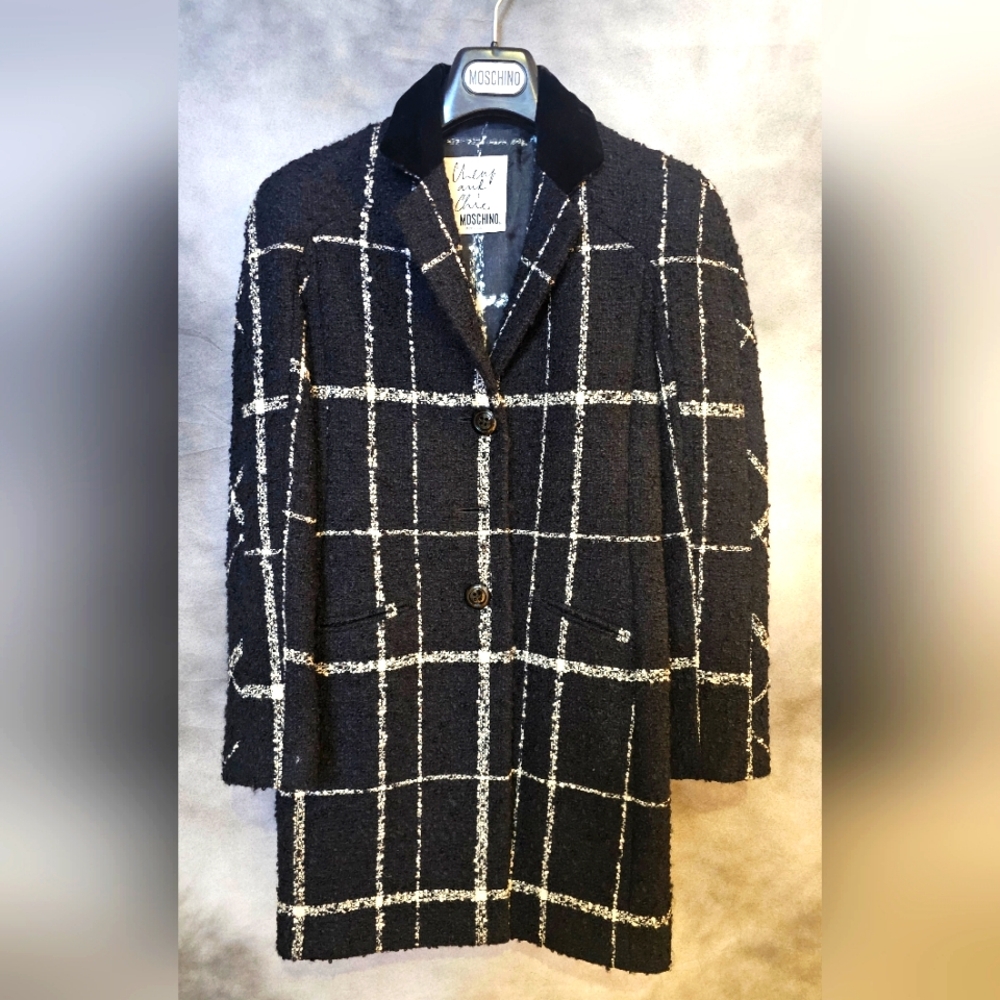 Moschino Cheap and Chic Collection Long Wool Jacket Size 42 (US 6)